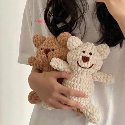 Gấu teddy len mini